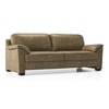 Farina 3 Seater Luxury Italian Leather Sofa In Antique Moss