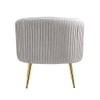 LEISER Fabric Accent Chair in Grey Colour