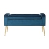 GIgel 2 Ottoman with Storage Color in Navy Blue