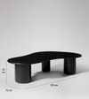 Hima Solid Wood Coffee Table In Black Finish