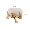 Opulent Antler Marble Centerpiece