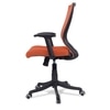 Ebeaony Mid Back Ergonomic Chair in Orange Colour