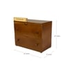 D'Dass Multi Color Mdf and Sheesham Wooden Temple With Cabinet For Pooja