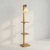 Andre Beige Jute Floor Lamp with Beige Jute Base