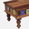 Sheesham Wood Large Coffee Table In Rustic Teak Finish