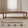Botwin Rectangular Solid Wood Coffee Table In Teak Finish