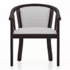 Bella Solid Wood Lounge Chair Finish Mahogany Grey Floral Azco Colour