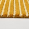 Presto Yellow Geometric Hand Tufted Wool Carpet 5X7 Feet