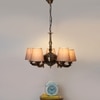 Devansh Steel Wall Mounted Lamp With Beige Jute Shade