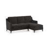 Abbey Sectional Sofa (Colour : Graphite Grey, Cushion : Hard, Seater : Right Aligned 2 Seater + Right Aligned Chaise)