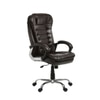 Ettorez Vanity Hb Premium Leatherette Chair In Brown Colour