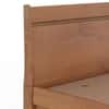 Basel Solid Wood Queen Size Drawer Storage Bed In Amber Walnut Finish