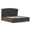 Holmebrook Upholstered Storage Bed In Hydraulic in King Size Urban Grey Colour