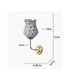 Devansh Metal Electric Wall Light in Gold Colour with Multicolor Shade Count of 1 Light