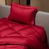 Stoa Paris Comforter for Single Bed, 300TC Satin Comforters in Flirty Red