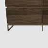 Huch Series Dresser with Stone Top and MS Powder Coated Gold Base