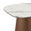 Aeris Metal Side Table in Pluto Spanish Ceramic Finish