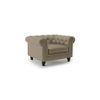 Winchester 1 Seater Leatherette Sofa in Cappuccino Colour