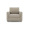 Apollo Compact 1 Seater Fabric Sofa in Oyster Beige Colour
