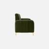 Monly Velvet 3 Seater Sofa Olive Green Color
