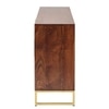 Loga Solid Wood Sideboard in Honey & Gold Finish