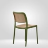 Kepler Brooks Zen Cafeteria Dining Chair in Green Colour