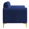 Josbert Velvet 2 Seater Sofa In  Navy Blue Colour