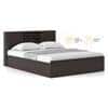 Amy Engineered Wood Queen Size Box Storage Bed In Dark Wenge Finish