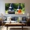 The Castle Decor Lord Buddha Meditation Wall Art Framed Painting 27x48 Inch (Style 10)