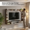Bluewud Orelia Engineered Wood Tvcabinet In Brown Maple & White Finish
