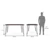 Dyson 6 Seater Dining Table In Mango Walnut Finish