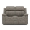 Griffin Fabric Two Seater Manual Recliner in Carbon Grey Colour