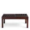 Sydney Sheesham Wood Contemporary Square Coffee Table In Dark Walnut Finish