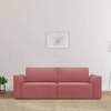 Cacef 3 Seater Pull Out Sofa cum Bed  in Pink Colour