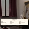 Stoa Paris Velvet Curtains for Window, Premium Dim-Out Curtain for Pack of 1, Date Night - Vintage Rose