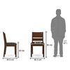 Cabalo Solid Wood Dining Chair Set Of 2 In Dark Walnut Finish