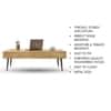 Hexa Engineered Wood Coffee Table With 2 Drawers In Giant Wood