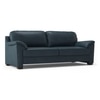 Farina 3 Seater Luxury Italian Leather Sofa In Aegean Sea