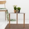 Metalsmith Solid Wood Side Table in White & Natural Finish