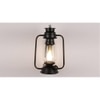 Cleo Black Metal Wall Mounted Lantern Lamp