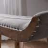 Epsilon Solid Wood Bench in Natural Finish