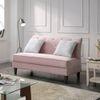 Seltos Fabric Sofa - Pink