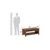 Woodwhiz Rectangular Solid Wood Coffee Table In Teak Finish