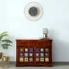 Sheesham Wood Sideboard In Honey Oak Finish