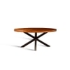 Xerone Solid Wood 6 Seater Dining Table in Black Finish