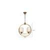 Masakee Four Light Brass Finish Contemporary Chandelier