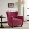 Alanzo Boucle Accent Chair Wine Colour