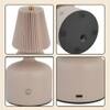 Rechargeable Pleated Metal Table Lamp with Touch Control