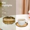 Metalsmith Metal Coaster Set of 6 Gold Finish Table Coasters