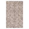 Neulooms Handloom Knotted Reversible Flatweave Area Rug Chocolate Brown or Ivory 6x9